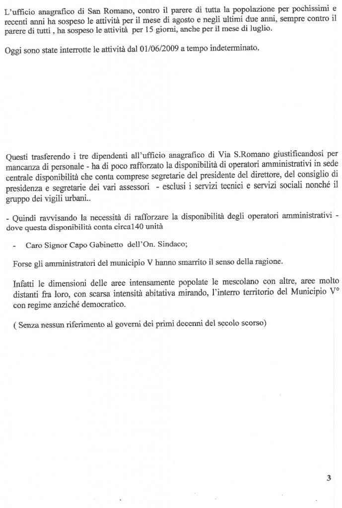 lettera alla segreteria del sindaco2